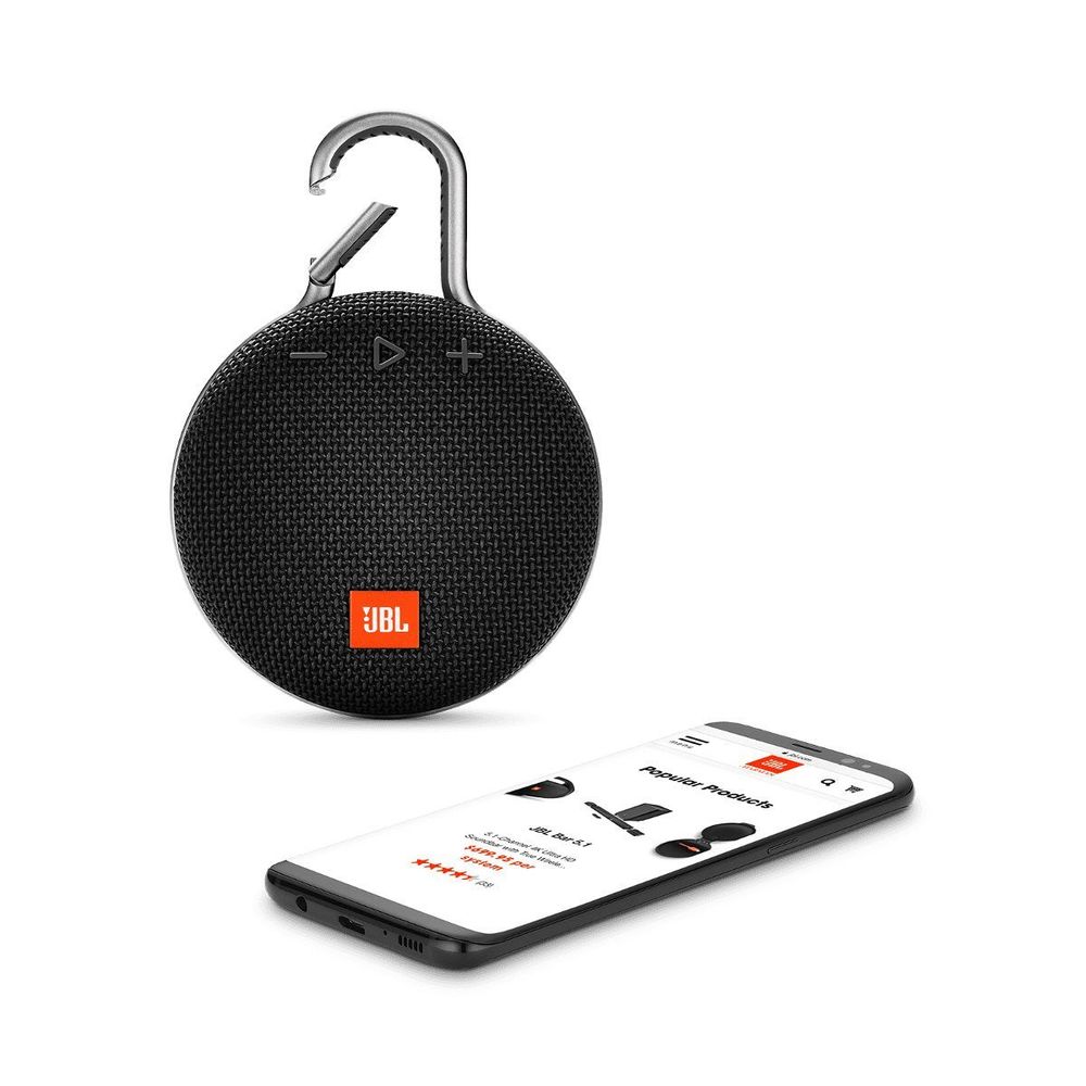 Портативная колонка JBL Clip 3 Black - 5