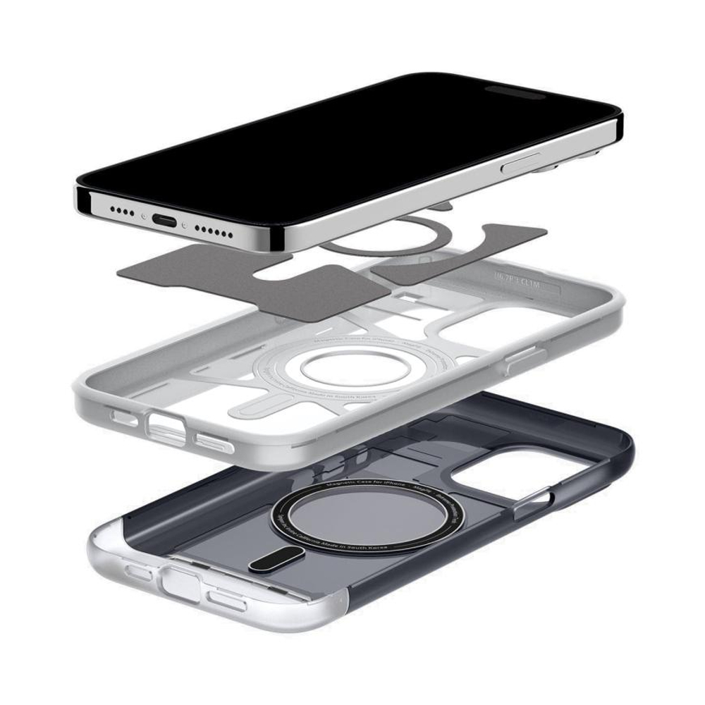 Гибридный чехол с поддержкой MagSafe Spigen Classic C1 (Mag Fit) для iPhone 15 Pro Max