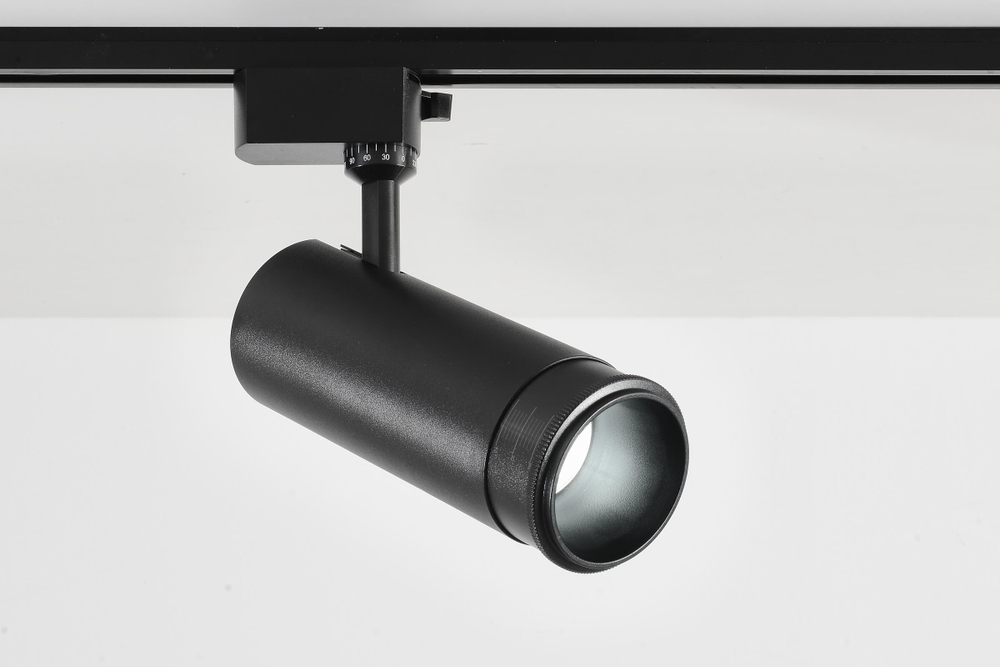Трековый светодиодный светильник Crystal Lux CLT 0.31 021 BK 3CCT ZOOM
