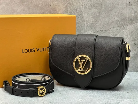 Сумка Louis Vuitton Pont 9 Soft PM черный
