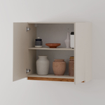 Шкаф навесной, 80х32х75, Виго, кухонный модуль, для посуды, кухонный гарнитур, в ванну и кухню, серый, Dipriz