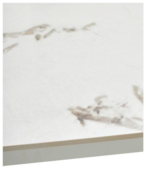 Стол CORNER 120 GLOSS GOLDEN JADE SOLID CERAMIC / WHITE