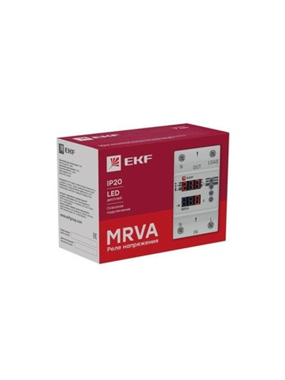 Реле напряжения и тока с дисплеем MRVA 32А PROxima EKF MRVA-32A
