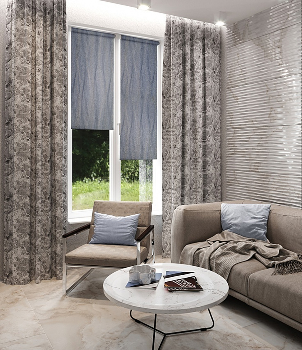 Рулонные шторы Ривера Маренго