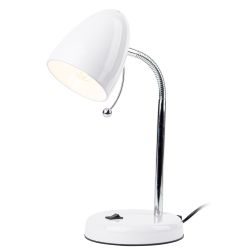 Настольный светильник ЭРА N-116-Е27-40W-W белый | Настольные светильники под лампу