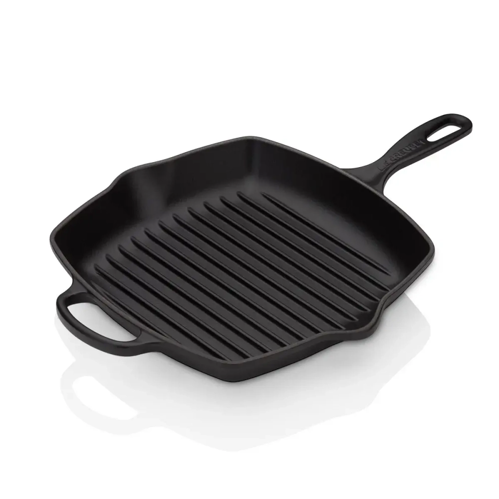 Le Creuset Чугунная сковорода-гриль 26 см, черная
