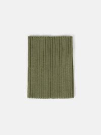 Снуд из смесовой шерсти "Полынь" вертикальная вязка