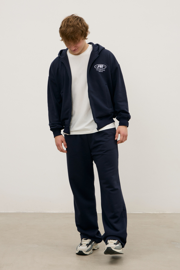 Худи ZIP MAN OVER, синее