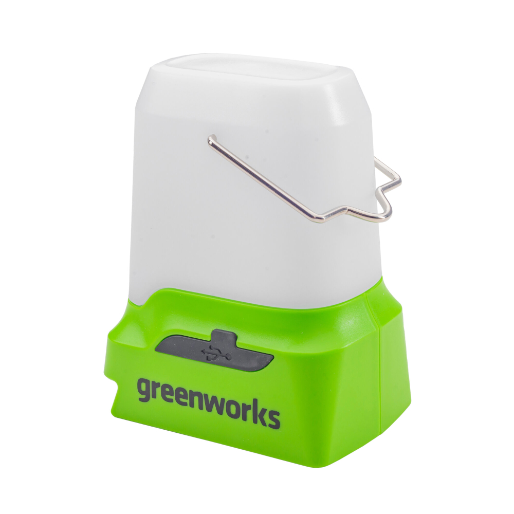 Фонарь аккум. GREENWORKS G24LA500 24В,500/300/100лм,два USB порта,без АКБ и ЗУ (3501007)