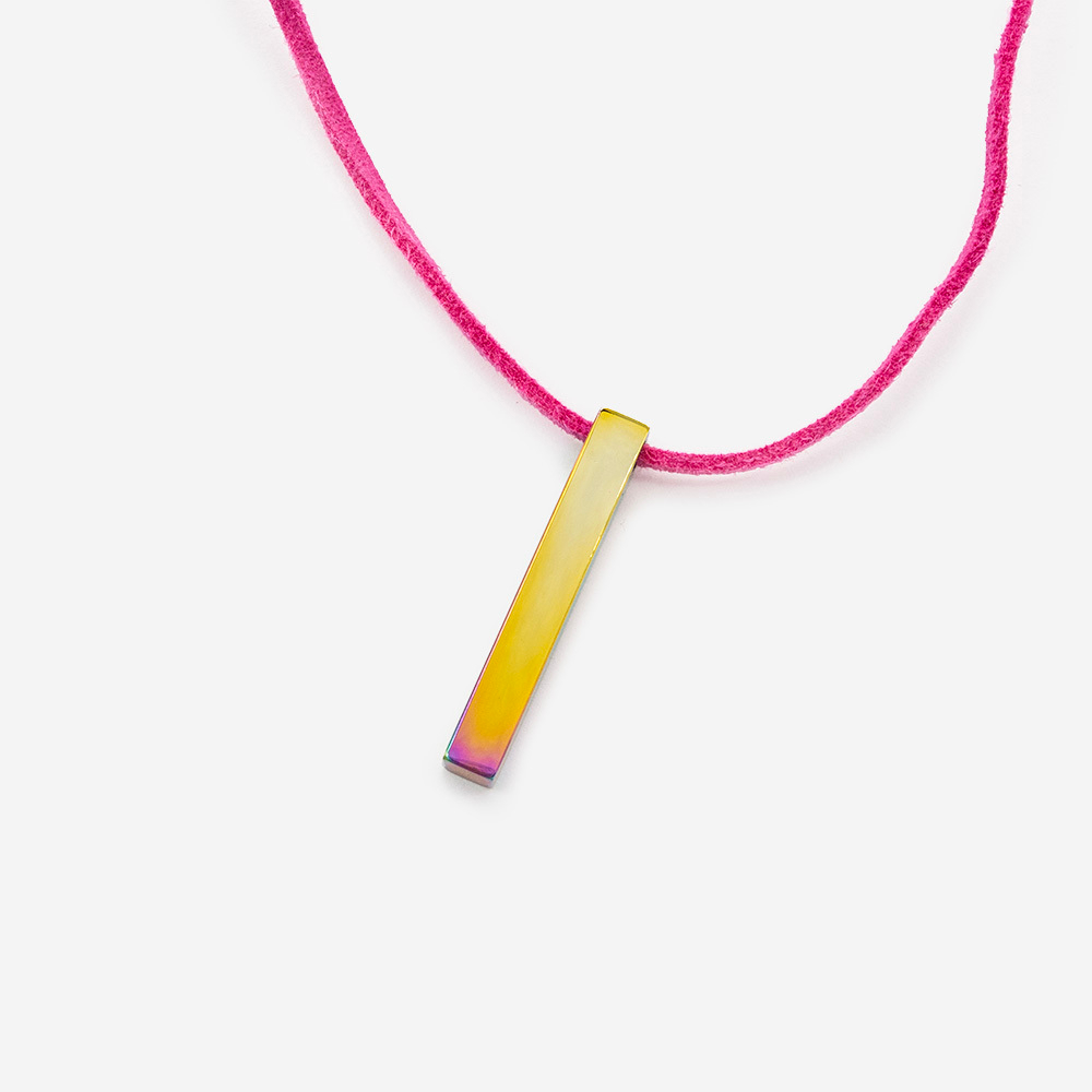 Подвеска "Колонна" 35*5мм, сталь с анодированием