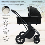 Коляска 3 в 1 Sweet Baby Ricci Air + автокресло Premier Grey Black (Air)