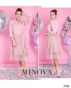Платье 1124-пудра Minova