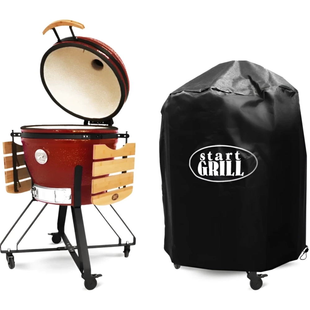Start Grill SG 24 PRO CFG керамический гриль 61 см / 24 дюйма (красный) SG24PROCFGR