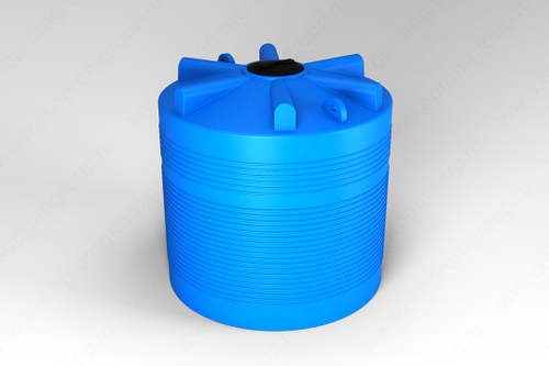 Ёмкость пластиковая пищевая ЭкоПром ЭВГ 5000 л. вертикальная (189x189x207см;синий) - арт.555429