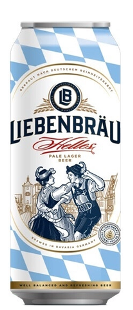 Либенброй Хель свет. фильт. 0,5 л ж/б 5,1% Кайзер  Брау Германия