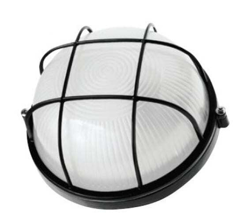 Светильник 60 Вт НПБ 1302 черный круг с решеткой Navigator