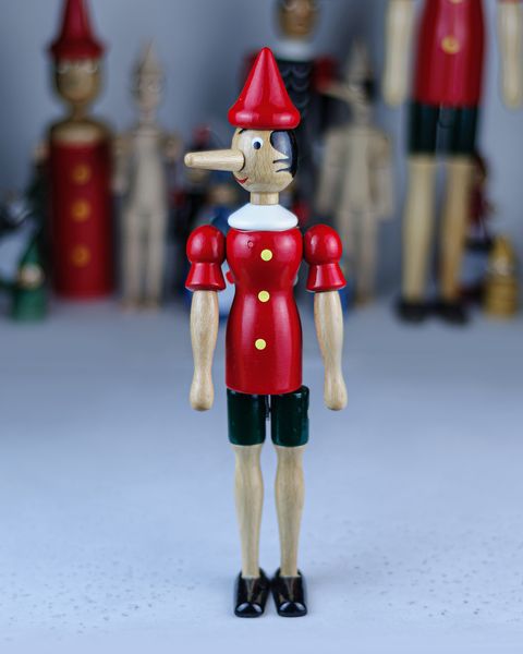 Пиноккио со сменным носом, 31 см, Италия