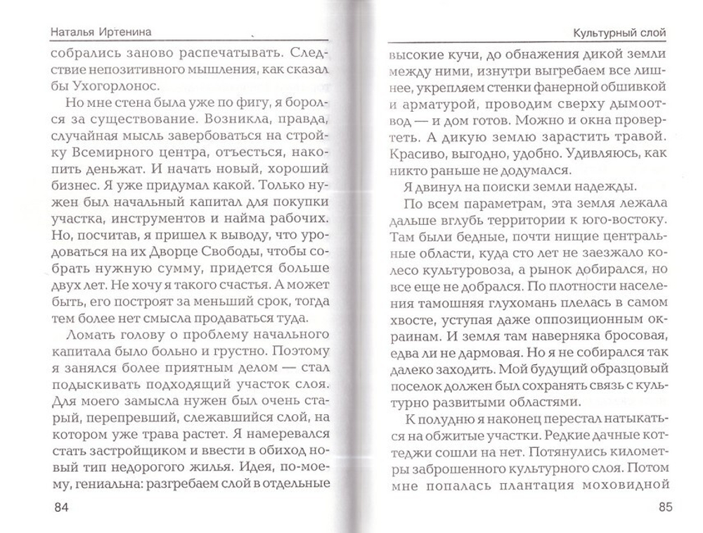 Культурный слой. Повесть. Наталья Иртенина