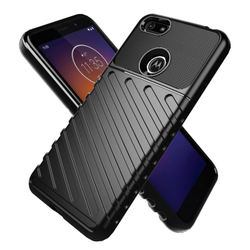 Чехол для Motorola Moto E6 play цвет Black (черный), серия Onyx от Caseport