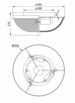 Накладной светильник Maytoni C046CL-03N