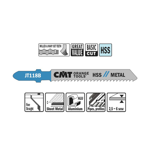 Пилки лобзиковые комплект из 5шт. JT118B-5