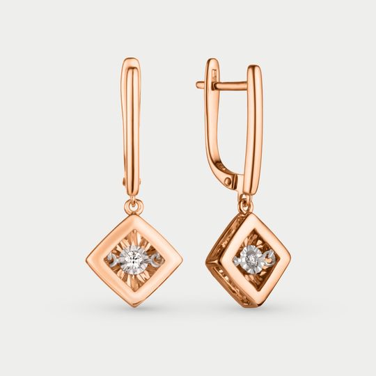 Серьги с брилл