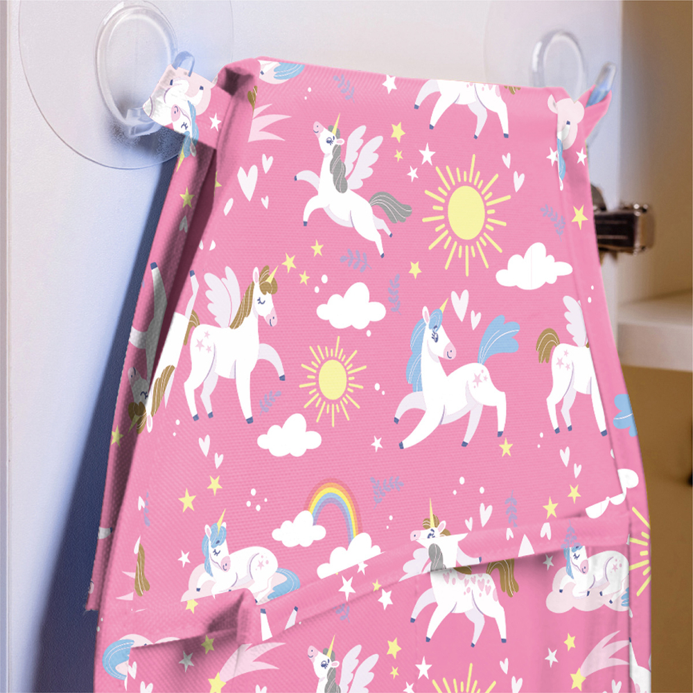 Кармашки для детского сада на липучке. Единороги принт