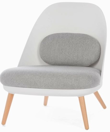 Кресло Colmar цвет белый/серый