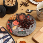 Весы кухонные электронные, стекло, Rion, Овощи, платформа, точность 1 г, до 5 кг, LCD-дисплей, PT-812