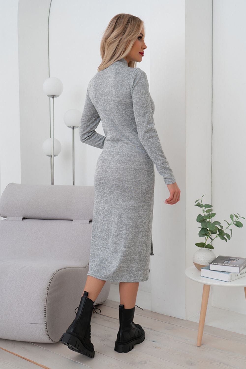 Платье Карина (серый) Р11-1107/2 Nikol (Акция)