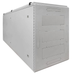 Шкаф напольный 19" TERACOM PRO 18U 600x600 мм двери стеклянная с замком-ручкой и металлическая серый