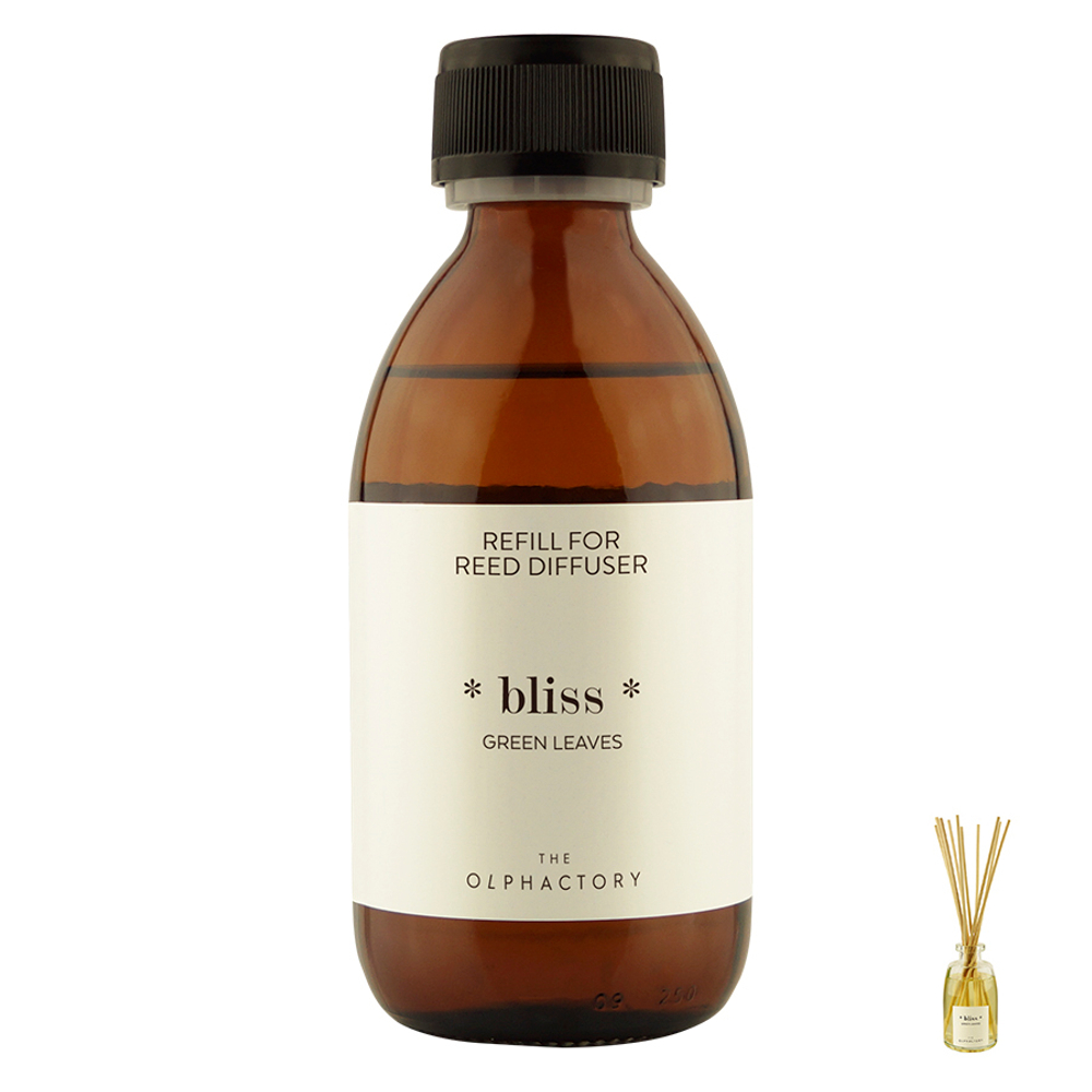 Наполнитель для диффузора the olphactory, bliss, green leaves, 250 мл