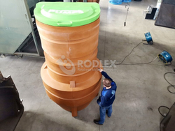 Комплектные КНС RODLEX PUMPS™ с трубной обвязкой из ПЭ DN63 без насосов. Родлекс D=1400, H=3000(1800x1800x3000см;260кг;) - арт.559860