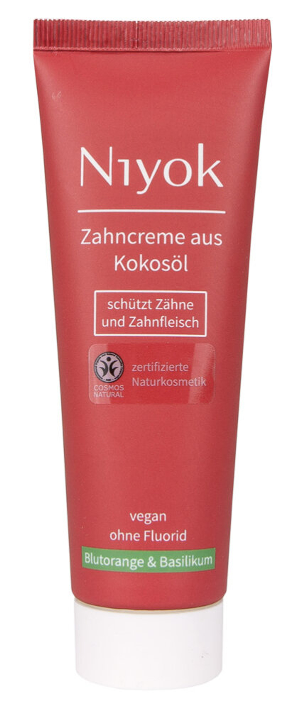 Зубная паста Niyok с красным апельсином и базиликом, 75 гр