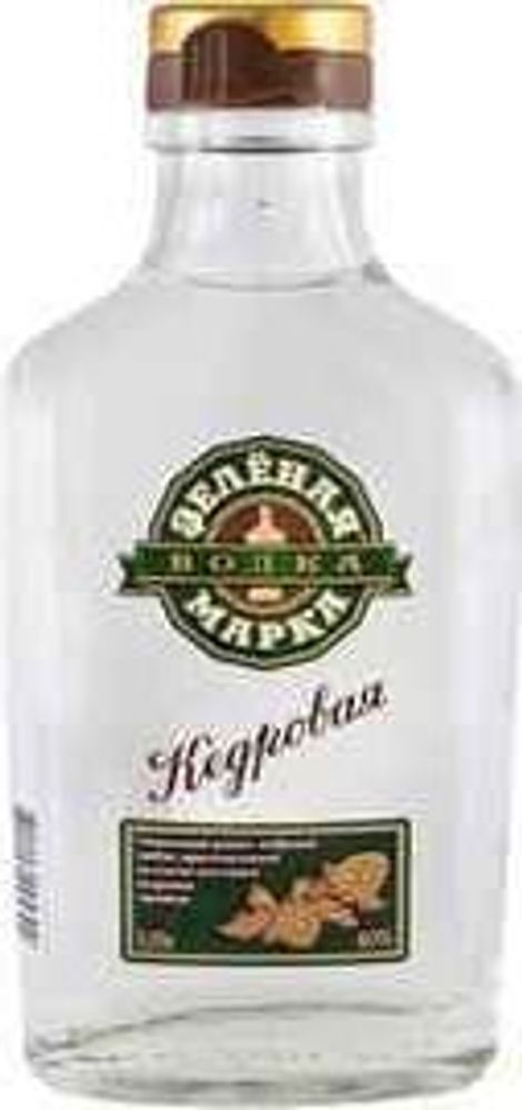 Водка особая Зеленая марка Кедровая
