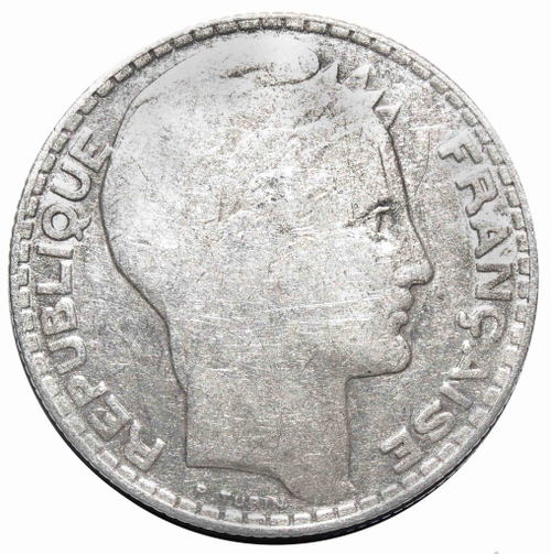 10 франков 1930 год. Франция. Серебро. F-VF
