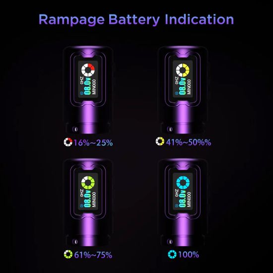 INKIN Rampage "4.5 Purple" by Ez Tattoo - беспроводная тату машинка I'Kin (INKin)