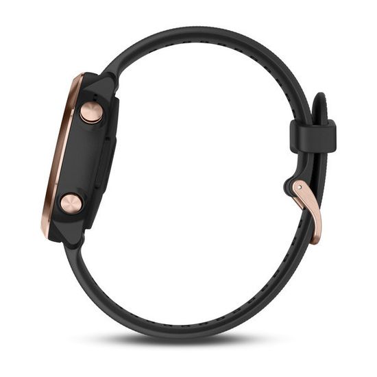 Спортивные смарт часы Garmin Forerunner 645 Music розовое золото с черным ремешком 010-01863-33