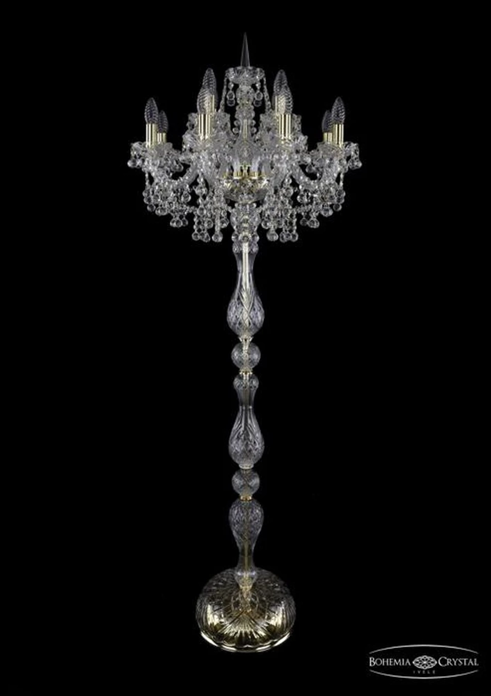 Торшер Bohemia Ivele 1409T1/8+4/195-165/G