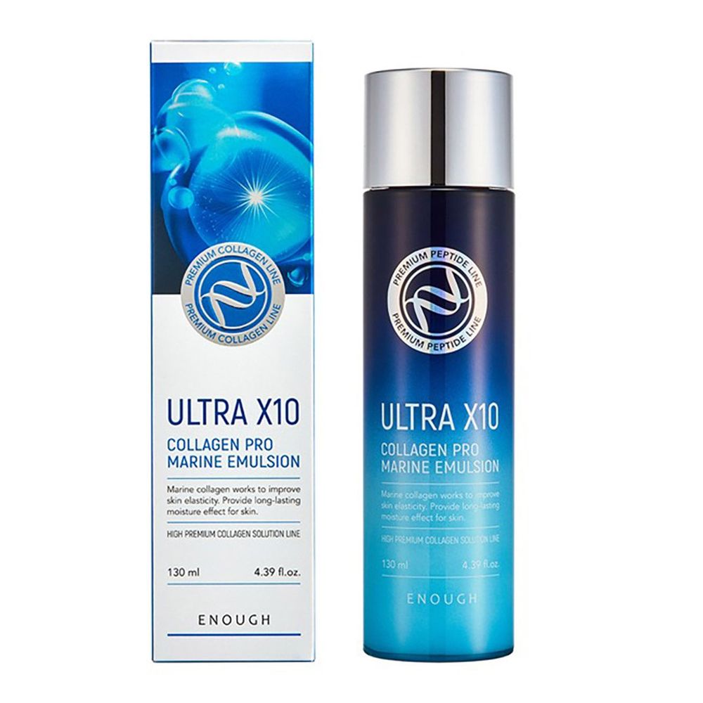 Enough Premium Ultra X10 Collagen Pro Marine Emulsion эмульсия для лица с коллагеном