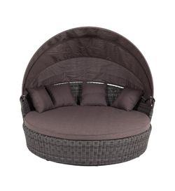 Стильяно, шезлонг графит, искусственный ротанг