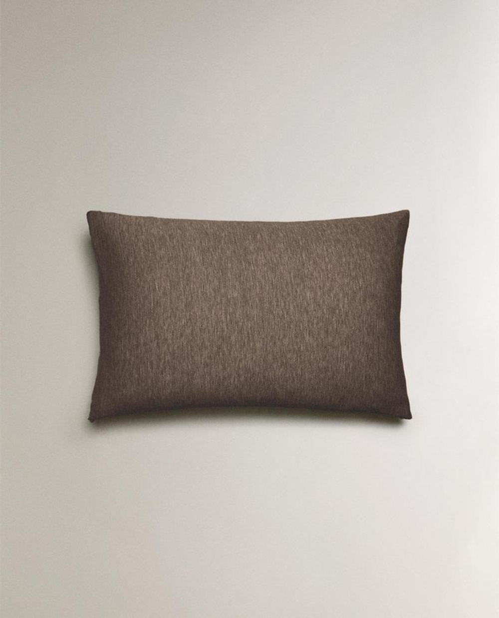 ZARA HOME ХЛОПКОВАЯ НАВОЛОЧКА, КОРИЧНЕВЫЙ