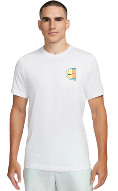 Мужская теннисная футболка Nike Court Open T-Shirt - white