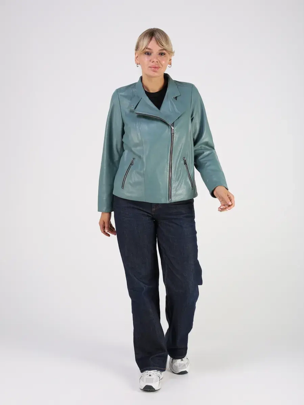 Кожаная куртка демисезонная косуха