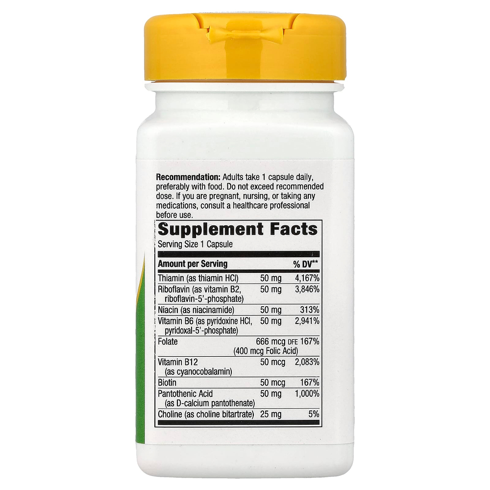 Nature's Way, комплекс витаминов B-50, 100 капсул