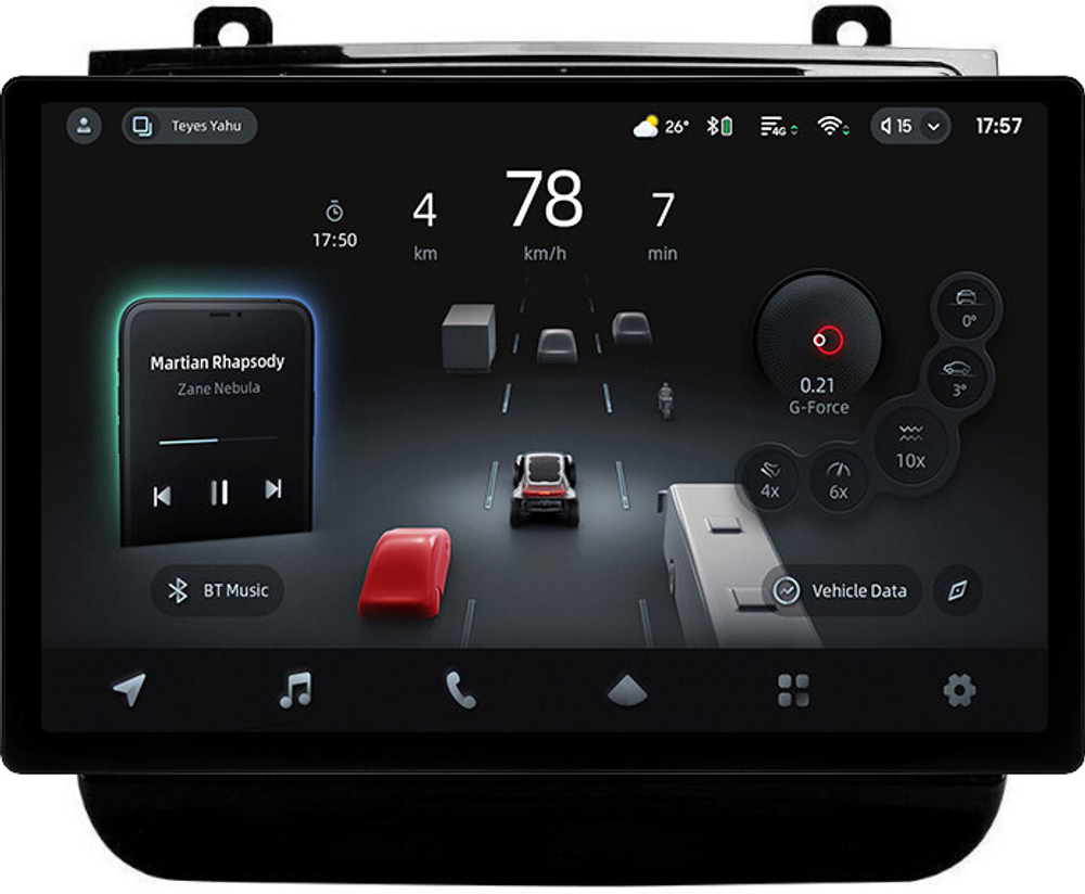 Магнитола для VW Touareg 2 2010-2018 (RNS850) - Teyes CC4-PRO монитор 13" 2K QLED на Android 13, Snapdragon 778G, 8+128, AI, CarPlay, DSP, 4G SIM-слот