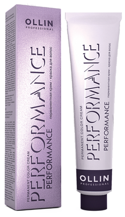 OLLIN PERFORMANCE 7/75 русый коричнево-махагоновый 60мл Перманентная крем-краска для волос