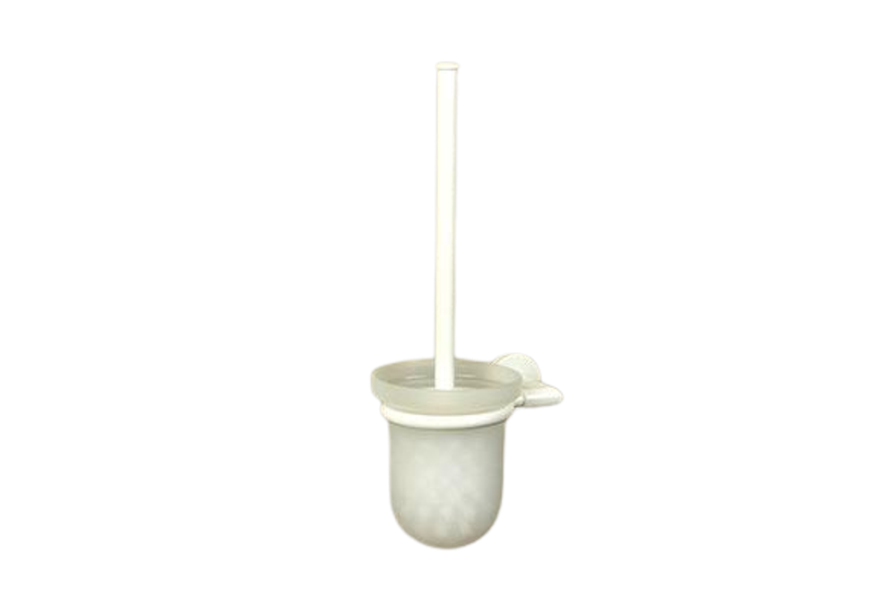 Ёршик туалетный настенный замак/стекло LINE 16518.W белый