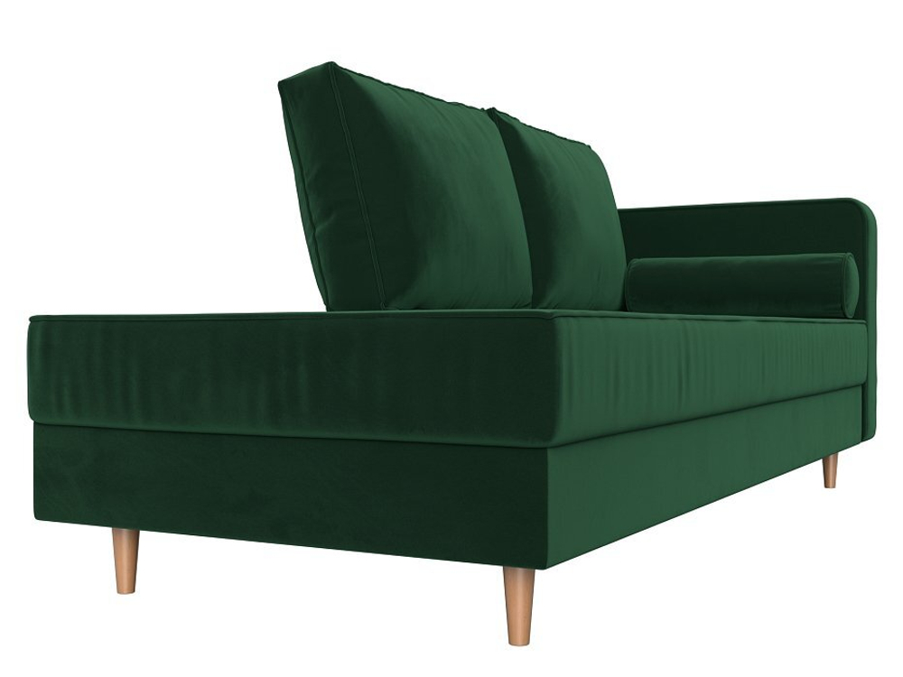 Кушетка Прайм правая, Зеленый, Велюр, 100875