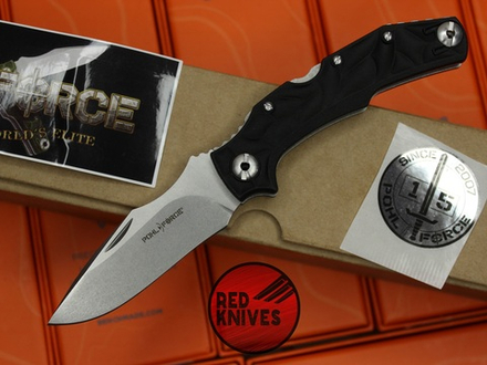Нож Pohl Force Bravo One Plain Edge - черная рукоять